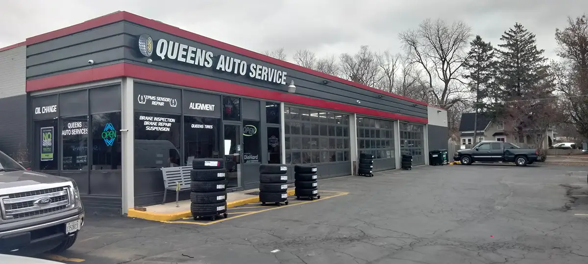 Queens Auto Services shop front